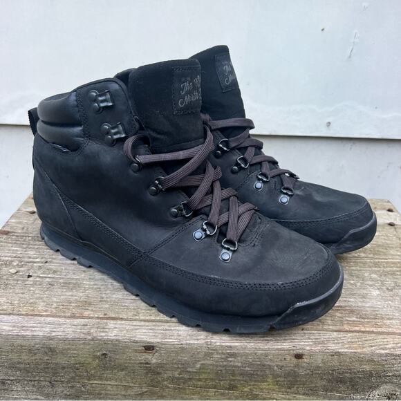 The North Face Back To Berkeley Redux Leather Boots Black NF00CDL0 Size 12 - Picture 1 of 8